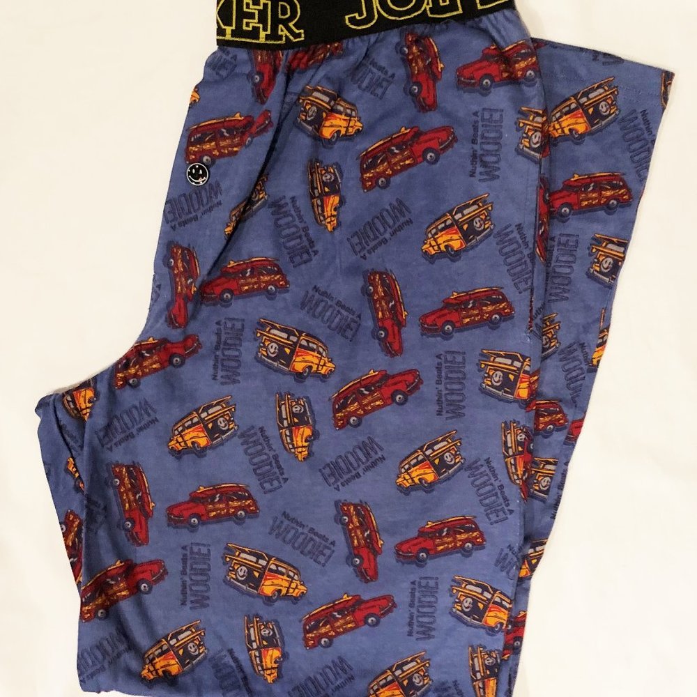 Pajama pants mens new size M Nuthin Beats A Woodie pockets cotton Joe Boxer